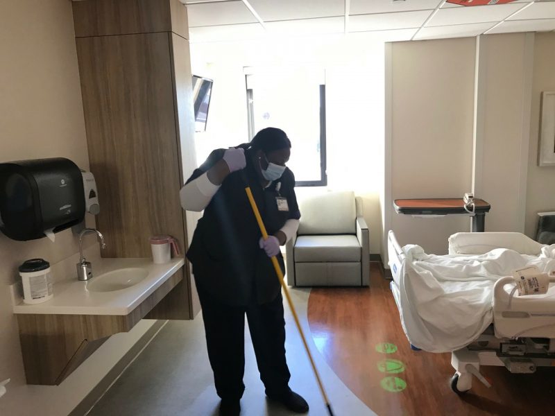 patient room cleaning